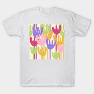 Modern abstract tulip flowers T-Shirt